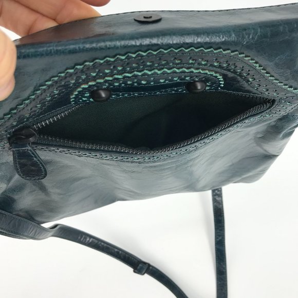 Danier Teal Crossbody Bag - Picture 5 of 15